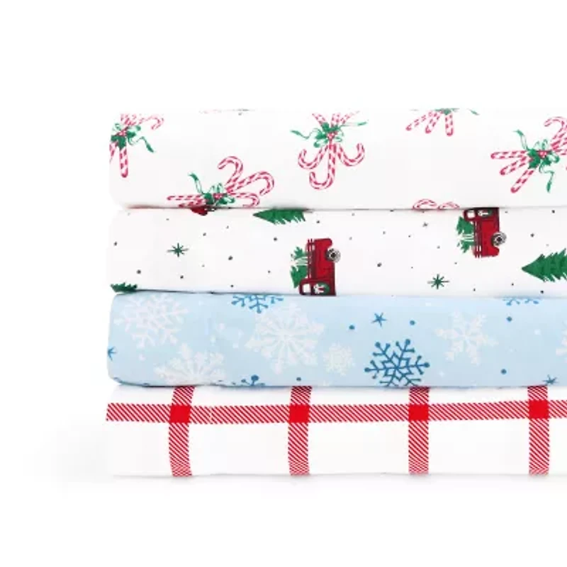 Linden Street Vintage Holiday Cotton Sheet Set