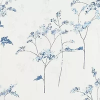 No 918 Margot Botanical Print Rod Pocket Sheer Single Curtain Panel