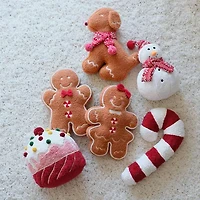 North Pole Trading Co. Gingerbread Man Figural Throw Pillow