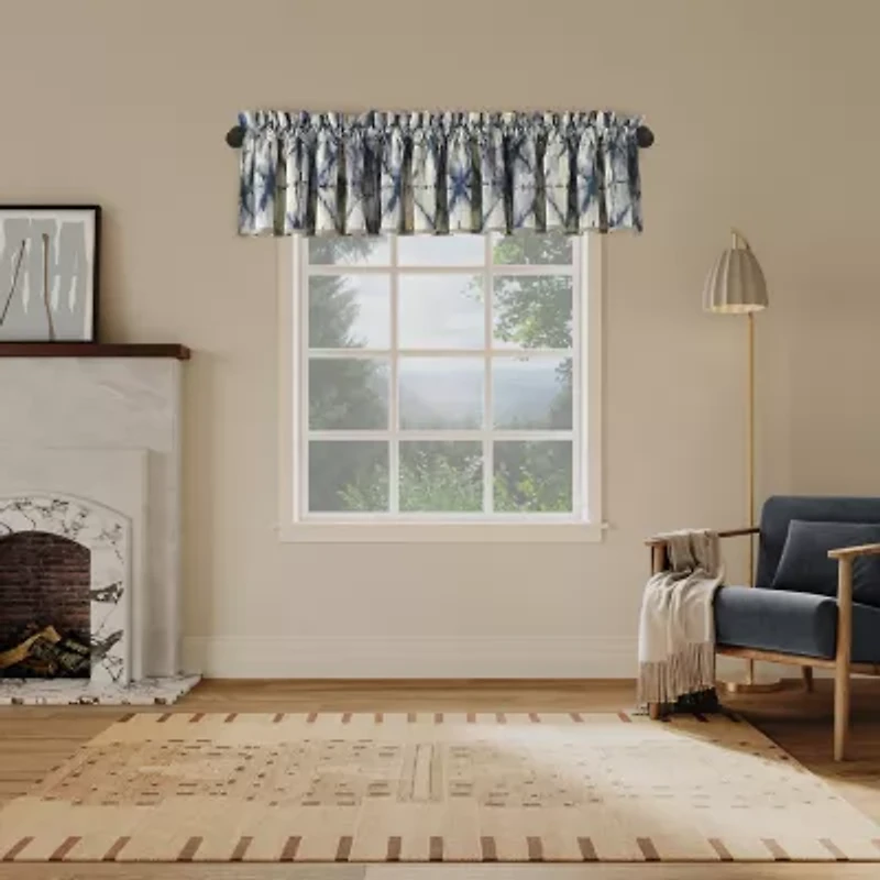 No 918 Keaton Geometric Watercolor Rod Pocket Valance