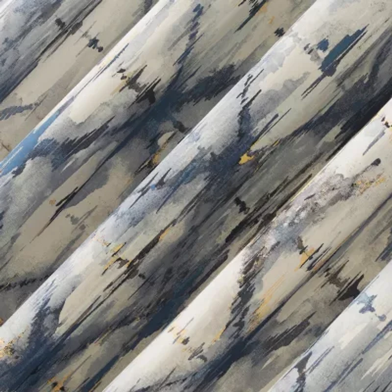 No 918 Keaton Geometric Watercolor Rod Pocket Valance