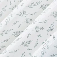 No 918 Briarwood Delicate Leaf Textured Rod Pocket Sheer Single Curtain Panel