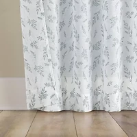 No 918 Briarwood Delicate Leaf Textured Rod Pocket Sheer Single Curtain Panel