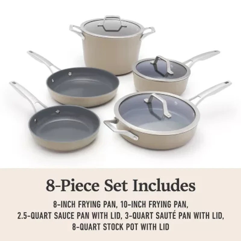 Calphalon Premier Ceramic 8-pc. Cookware Set