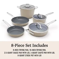 Calphalon Premier Ceramic 8-pc. Cookware Set