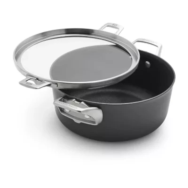 Calphalon Premier Space-Saving Hard Anodized 12" Frying Pan with Lid