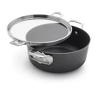 Calphalon Premier Space-Saving Hard Anodized 12" Frying Pan with Lid