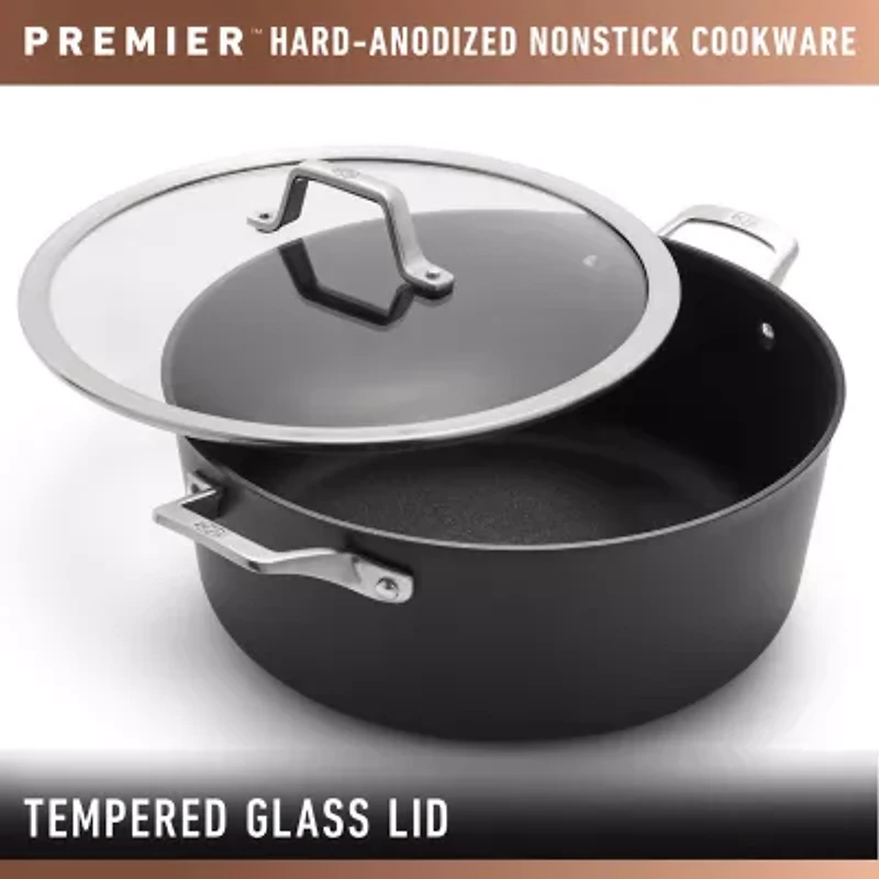 Calphalon Premier Hard Anodized 13" Flat Wok