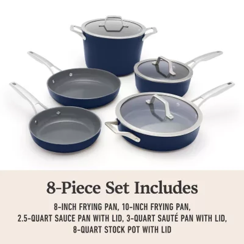 Calphalon Premier Ceramic 8-pc. Cookware Set