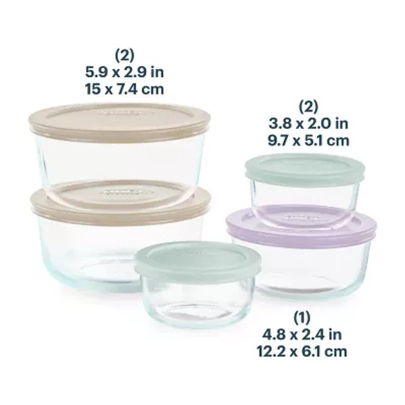 Pyrex Simply Store 10-pc. Glass Storage Set