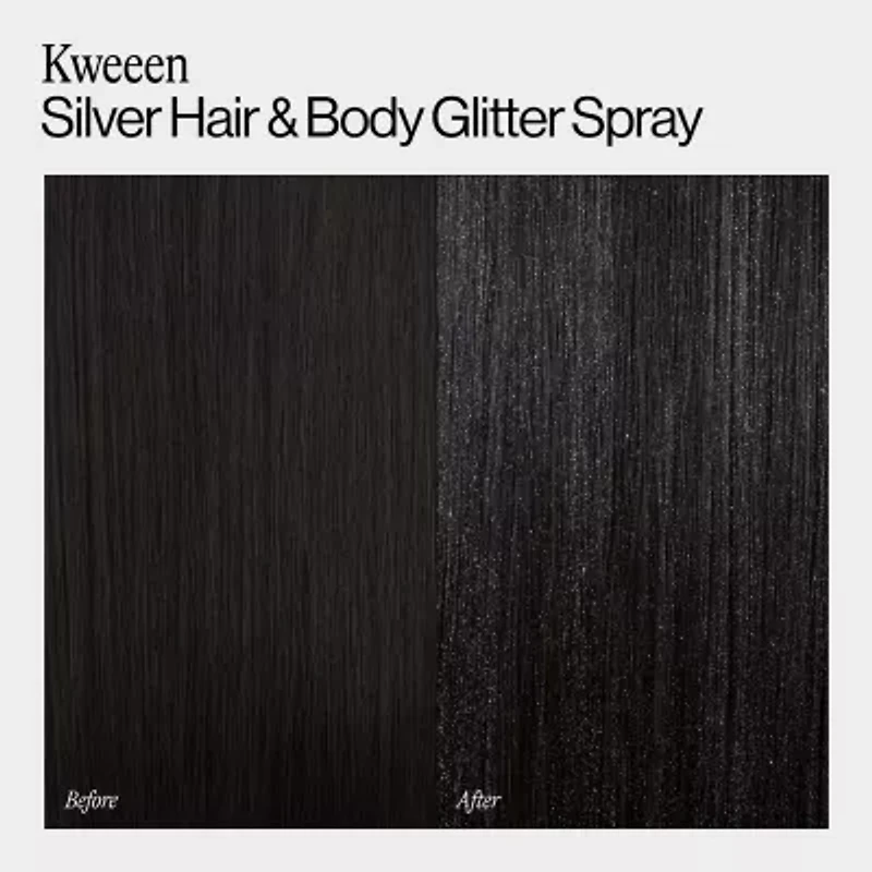 Eva Nyc Kweeen Silver Hair & Body Glitter Spray