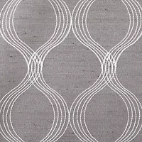 Max Blackout Prescott Grommet Top Embroidered 100% Single Curtain Panel