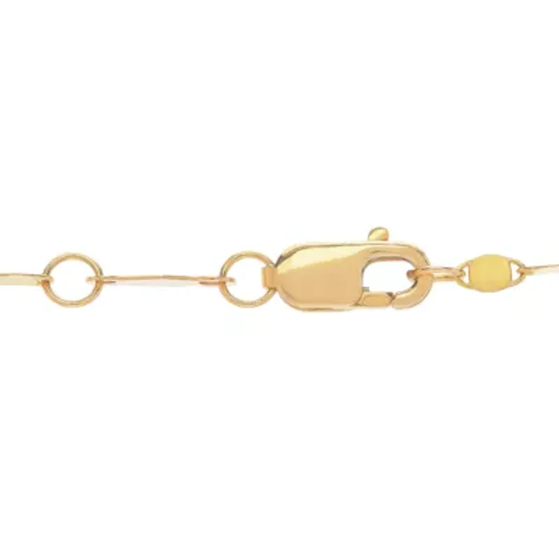 Womens 14K Gold 18 Inch Link Necklace