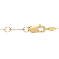 Womens 14K Gold 18 Inch Link Necklace