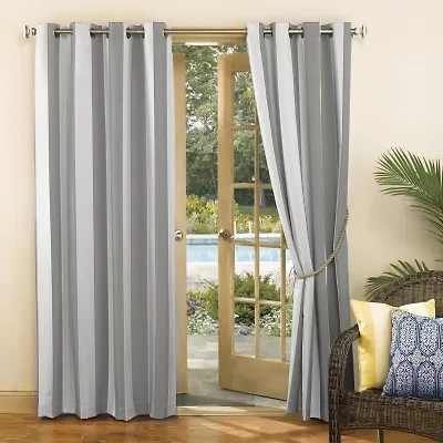 Sun Zero Valencia Grommet Top Energy Saving Light-Filtering Single Curtain Panel