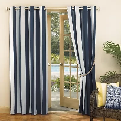Sun Zero Valencia Grommet Top Energy Saving Light-Filtering Single Curtain Panel