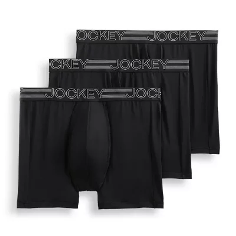 Jockey Mens 3 Pack Boxer Briefs 9411