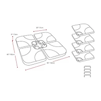 Corliving Patio Umbrella Base