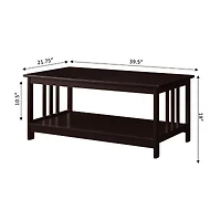 Mission Living Room Collection Coffee Table
