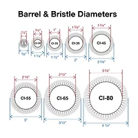 Olivia Garden Ceramic + Ion Thermal Ci-65 Round Brush Brush