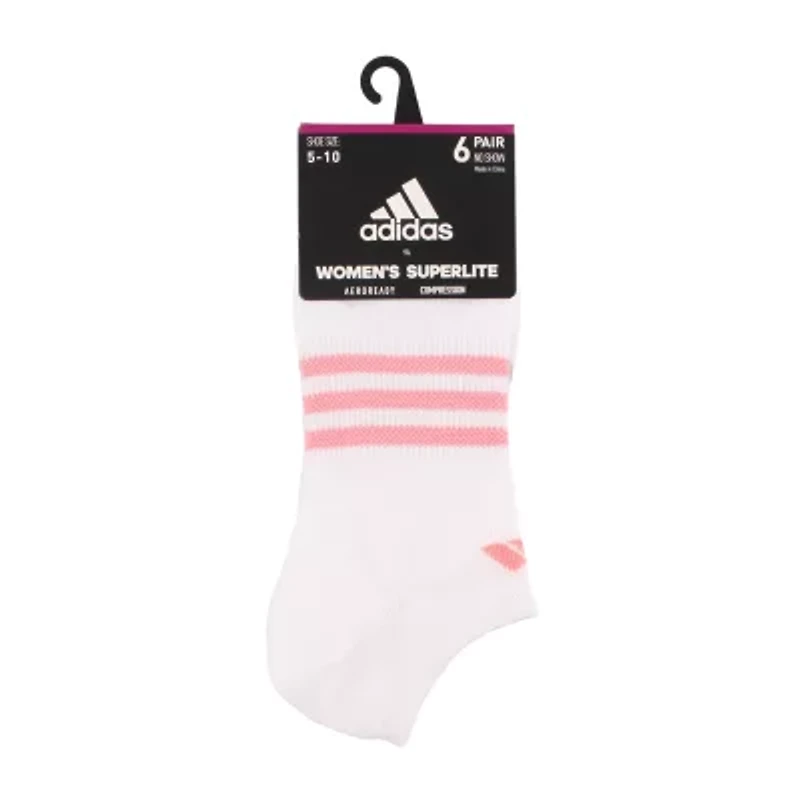 adidas Womens 6 Pair No Show Socks