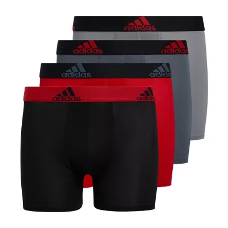 adidas Big Kid Boys 4 Pack Boxer Briefs 5153207
