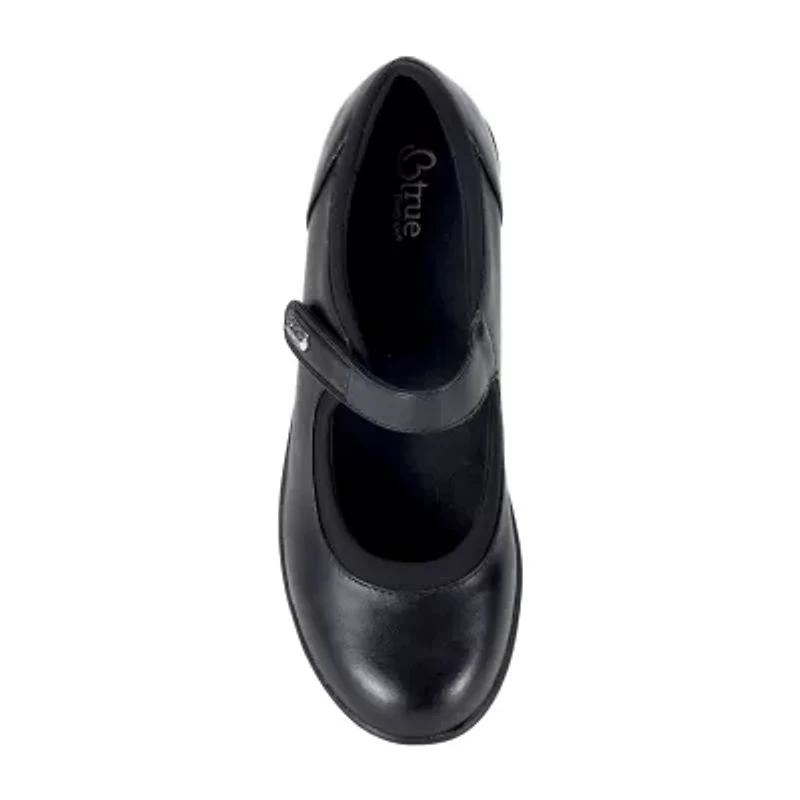 Btrue By Baretraps Cooper Womens Round Closed Toe Mary Jane Shoes Wide Width