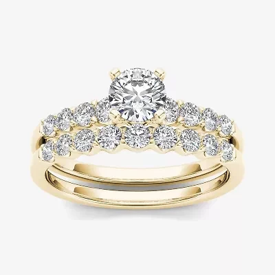 CT.T.W. Natural Diamond 14K Yellow Gold Bridal Ring Set