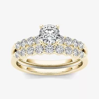 CT.T.W. Natural Diamond 14K Yellow Gold Bridal Ring Set