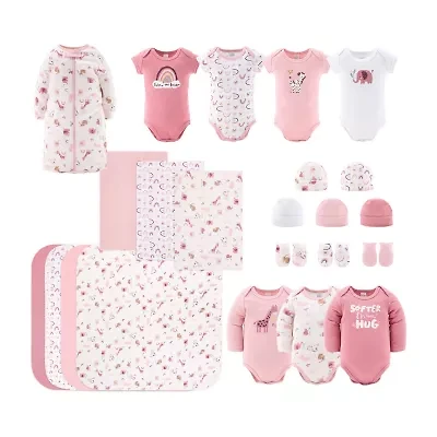 The Peanutshell 0-3m Rainbow Safari Baby Unisex 23-pc. Baby Clothing Set
