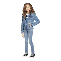 Levi's Big Kid Girls Denim Lightweight Puffer Jacket