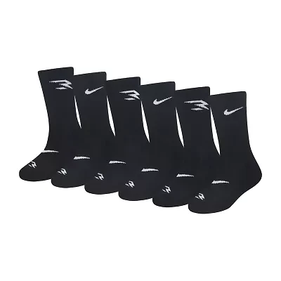 Nike 3BRAND by Russell Wilson Big Kid Boys 6 Pair Crew Socks