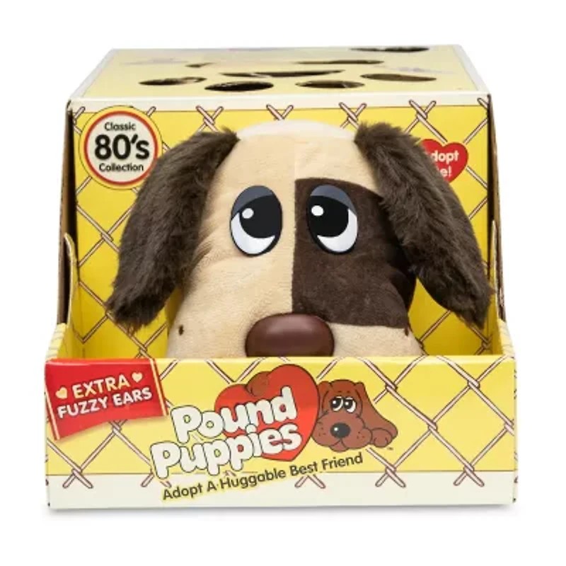 Retro Pound Puppies Classic Light Brown Stuffed Animal