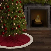 Queen Street Cozy Sherpa Quilted Indoor Tree Skirt