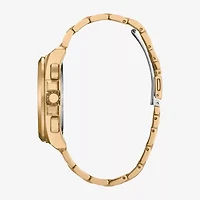 Citizen Sport Luxury Mens Gold Tone Stainless Steel Bracelet Watch Ca4512-50e
