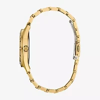 Citizen Womens Crystal Accent Gold Tone Stainless Steel Bracelet Watch Em1022-51d