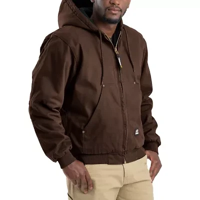 Berne Highland Washed Duck Mens Hooded Heavyweight Work Jacket