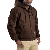 Berne Highland Washed Duck Mens Hooded Heavyweight Work Jacket