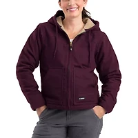 Berne Softstone Hooded Womens Midweight Plus Tall Work Jacket