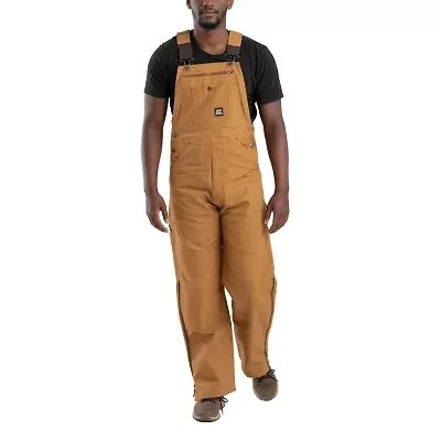 Berne Slab Unlined Duck Bib Mens Big and Tall Workwear Overall
