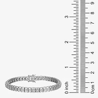 Sparkle Allure Womens Natural Diamond Accent Pure Silver Over Bronze 7.25 Inch Tennis Bracelet