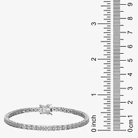 Sparkle Allure Womens Natural Diamond Accent Pure Silver Over Bronze 7.25 Inch Tennis Bracelet