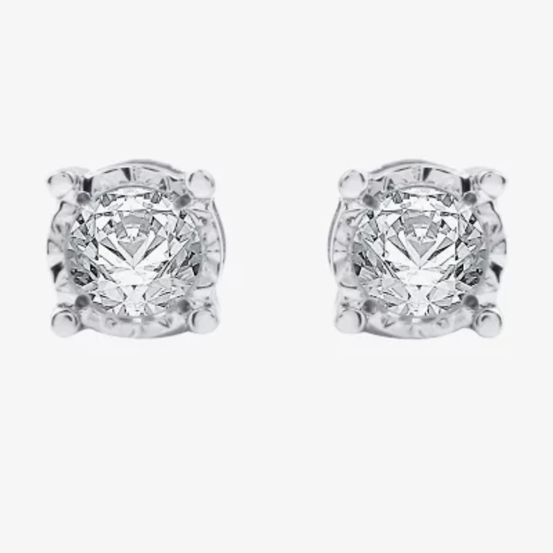 Ever Star (G / SI1-SI2) 1/2 CT. T.W. Lab Grown White Diamond Sterling Silver Round 2-pc. Jewelry Set