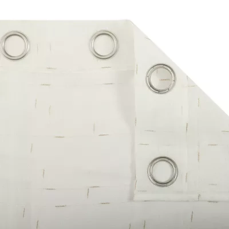 Stratford Park Brie Grommet Top Sheer Set of 2 Curtain Panel