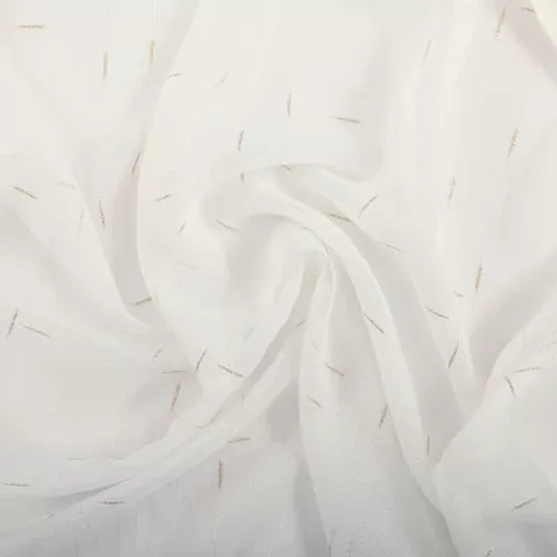 Stratford Park Brie Grommet Top Sheer Set of 2 Curtain Panel