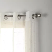 Stratford Park Brie Grommet Top Sheer Set of 2 Curtain Panel