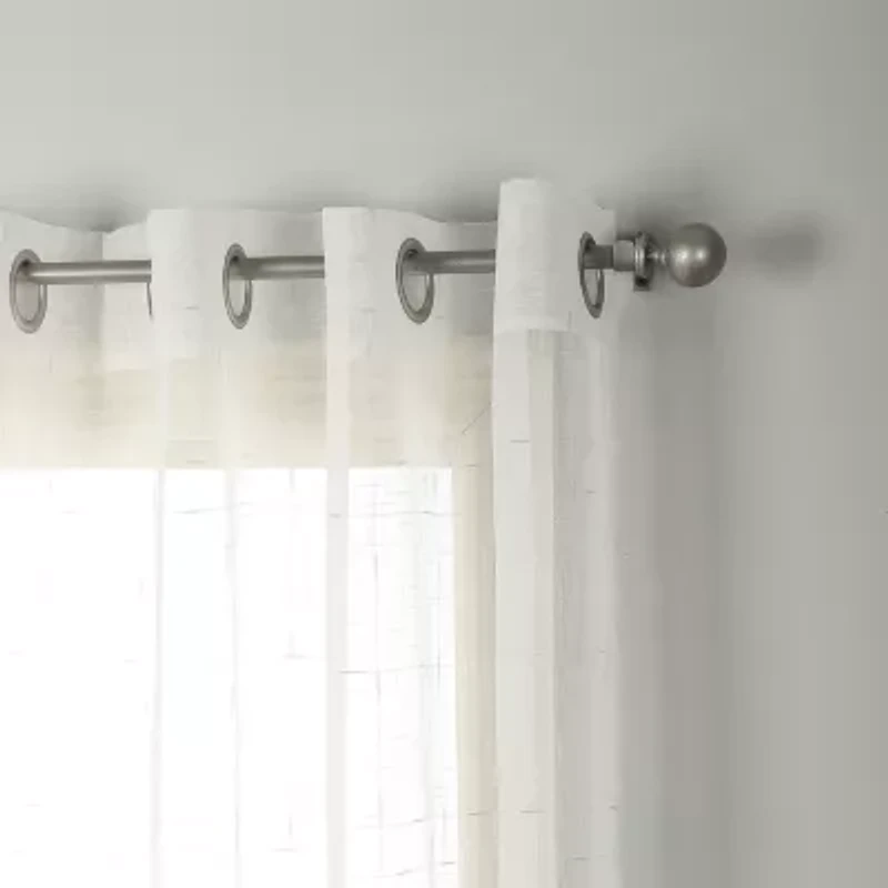 Stratford Park Brie Grommet Top Sheer Set of 2 Curtain Panel