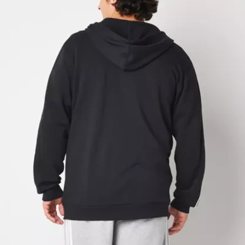 adidas Mens Long Sleeve Zipper Active Big and Tall Hoodie