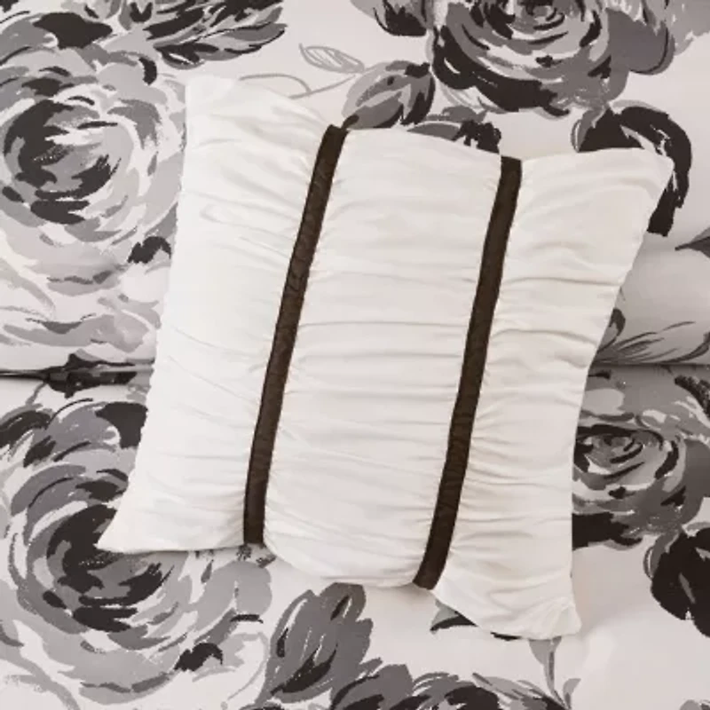 Intelligent Design Renee Floral Comforter Set with decorative pillows