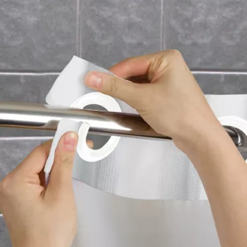 Hookless Microfiber Shower Curtain